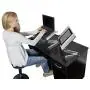 WorkEZ LIGHT Ergonomic Portable Lightweight Folding Aluminum Laptop Cooling Stand & Lap Desk Tray for Bed Couch. Adjustable height angle tilt notebook computer macbook desktop riser table-top holder