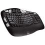 Logitech K350 Wireless Wave Keyboard with Unifying Wireless Technology - Black