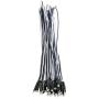 EDGELEC 50pcs 12 Volt 1.8mm White LED Lights Emitting Diodes Pre Wired 7.9 Inch DC 12v LED Light Diffused Colored Lens Small LED Lamps