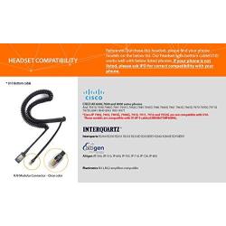 IPD IPH-250 Optimo X Single Ear Noise Cancelling,Corded Landline Phone Headset with U10 Bottom Cable with RJ9 Jack Works with Cisco IP 6800,7800,8000 and Some 7900 Series Phones