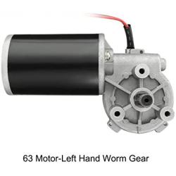 uxcell DC12V 60W 60RPM 8N.M Reversible Worm Gear Motor High Torque Speed Reducing Electric Gearbox Motor-JCF63L
