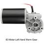 uxcell DC12V 60W 60RPM 8N.M Reversible Worm Gear Motor High Torque Speed Reducing Electric Gearbox Motor-JCF63L