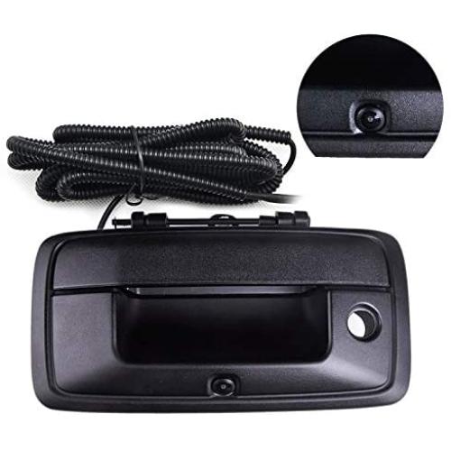 Chevy Silverado and GMC Sierra Rear View Camera Backup Tailgate Handle Camera for Silverado 1500 / Sierra 1500 Fit for Year 2014-2015,Tailgate Door Handle Replacement Camera(Color: Black)