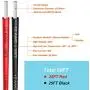 12 awg 3.3mm² Silicone Electrical Wire Cables 60 Feet [30ft Black and 30ft Red] 12 Gauge High Temp 200 deg C 600V Soft and Flexible Hook Up oxygen free Stranded Tinned copper wire Model Battery Cable