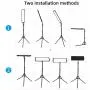 Bi-Color LED Video Filming Light with Tripod Stand 240x2 SMD Lamp Beads CRI 96+ 3200K~6000K Dimmable LED Soft Metal Shell Lighting Kit for Studio,YouTube,Product Photography,Video Shooting (2 Packs)