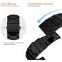 Fullmosa Compatible Apple Watch Band 38mm 40mm 42mm 44mm, Stainless Steel Metal For Apple Watch Bands, 38mm 40mm Black Fullmosa Compatible Apple Watch Band 38mm 40mm 42mm 44mm, Stainless Steel Metal For Apple Watch Bands, 38mm 40mm Black