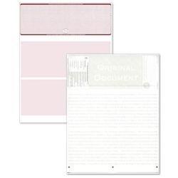 Blank High Security Top Computer Checks, 250 Burgundy Checks