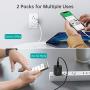CHOETECH USB C Charger(2-Pack) for iPhone 12/12 Mini/12 Pro Max, 18W Fast Charger USB C Power Delivery Wall Charger for iPhone 11 Pro Max/SE/ XS/XR, iPad Pro, Galaxy S20 Ultra/S20, Google Pixel 4/3XL