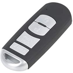 X AUTOHAUX 4 Button Replacement Keyless Entry Remote Car Key Fob 315Mhz WAZSKE13D02 for Mazda 3 2014-2018