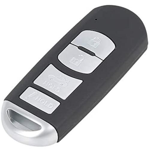 X AUTOHAUX 4 Button Replacement Keyless Entry Remote Car Key Fob 315Mhz WAZSKE13D02 for Mazda 3 2014-2018