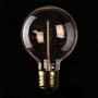 [6 Pack] Vintage Edison Bulbs with Spiral Filament, 60W Dimmable E26/E27 G95 Round Globe Large Antique Light, Golden Finish Industrial Design Amber Warm 120V