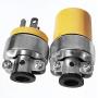 Spark Extension Cord Replacement Ends MALE & FEMALE Galvanized Steel Cover Plug Electrical Repair (2 Piece)
