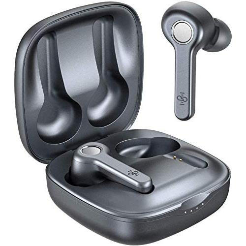 Wireless Earbuds, Upgraded Boltune Bluetooth V5.2 in-Ear Stereo Wireless Headphones USB-C Quick Charge Bluetooth Earbuds IPX8 40Hours Play Time-Grey