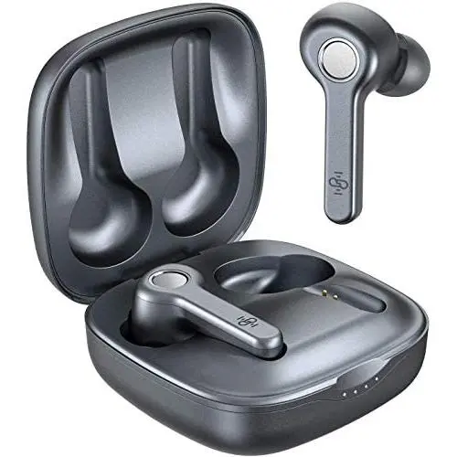 Wireless Earbuds, Upgraded Boltune Bluetooth V5.2 in-Ear Stereo Wireless Headphones USB-C Quick Charge Bluetooth Earbuds IPX8 40Hours Play Time-Grey