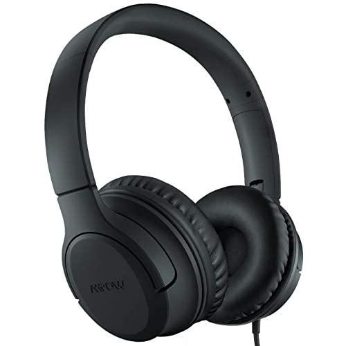 Kids Headphones, Mpow CHE2 Wired Headphones for Kids Teens, Children Headphones with Volume Limit, Foldable Adjustable On Ear Headphones for School, Travel, Compatible with Phones, Tablets, PC(Black)