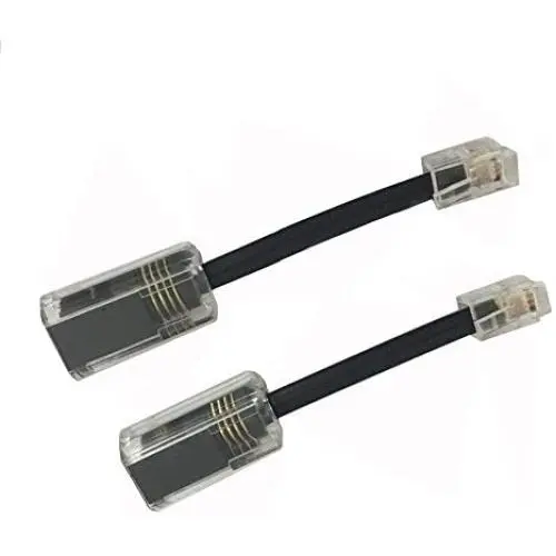 2 x Telephone Cord Detangler - Extended Rotating - Black - Phone Cord Detangler Master Cables Product