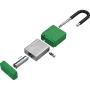 ZING 7035 RecycLock Safety Padlock, Keyed Alike, 1-1/2'' Shackle, 1-3/4'' Body, Green
