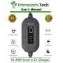 PRIMECOM Level 2 EV Charger 220/240V, 16A, 30ft & 50ft, Portable EVSE Electric Vehicle Charging Cable Compatible with Bolt Volt Leaf BMW i3 Fiat 500e Clarity NIRO Prius (30 Feet, 14-50P)