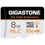 Gigastone 8GB MLC Micro SD Card, 10x High Endurance 4K Video Recording, Security Cam, Dash Cam, Surveillance Compatible 90MB/s, U3 C10 Gigastone 8GB MLC Micro SD Card, 10x High Endurance 4K Video Recording, Security Cam, Dash Cam, Surveillance Compatible 90MB/s, U3 C10