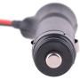 Carviya Car Motorbike/Motorcycle 12V-24V Cigarette Lighter Power Supply Adapter Plug Cable with Switch Button Built-in 5A Fuse (3 Meters)