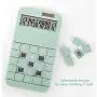 Runying Calculator, Slim Design, Office Home Electronics, Business Present Ideas, Dual Powered Desktop Calculator, Solar Power, 12 Digits LCD Display, Green