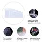 Small Ziplock Poly Bags 5 Sizes 500pcs Assorted Resealable Plastic Zipper Bags for Jewelry Beads Candy 2 Mil Clear (5 Size 500 Pack)