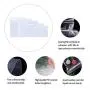 Small Ziplock Poly Bags 5 Sizes 500pcs Assorted Resealable Plastic Zipper Bags for Jewelry Beads Candy 2 Mil Clear (5 Size 500 Pack)