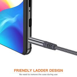 JXMOX AUX Cable,[2-Pack,4ft+6ft,Hi-Fi Sound] 3.5mm Auxiliary Audio Cable Nylon Braided Male to Male AUX Cord Compatible Car/Home Stereos,Speaker,iPhone iPod iPad,Headphones,Sony Beats,Echo Dot (Grey)