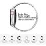Fitlink Stainless Steel Metal Band for Apple Watch 38/40/42/44mm Replacement Link Bracelet Band Compatible with Apple Watch Series 6 Apple Watch Series 5 Apple Watch Series 1/2/3/4 (Silver,42/44mm)