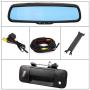 EWAY for Toyota Tundra 2007-2014 4.3'' Rear View Mirror Monitor with Tailgate Handle Backup Camera Kit Parking Waterproof CCD Reverse Reversing Night Vision Car Safety Backing Auto Cameras