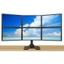EasyMountLCD EZM Deluxe Hex Monitor Mount Stand Free Standing with Grommet Mount Option Supports up to 6 28'' (002-0023)