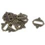 Antrader 12pcs Antique Bronze Office Library File Drawer Tag Vintage Style Label Holder Business Card Frame, 55mmx62mm