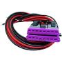 E-Car Connection 16-Pin Female Connector OBD2 Fixed Harness OBDII Assembled Plug Dash Port Wires (for Volkswagen Vehicles)