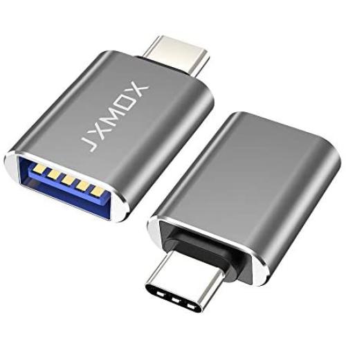 USB C to USB Adapter [2-Pack], Thunderbolt 3 to USB 3.0 OTG Adapter Compatible MacBook Pro,Chromebook,Pixelbook,Microsoft Surface Go,Galaxy S8 S9 S10 Plus,Note 8 9,LG V35 G7 G6 Thinq,Pixel 2 3(Grey)