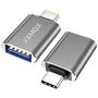 USB C to USB Adapter [2-Pack], Thunderbolt 3 to USB 3.0 OTG Adapter Compatible MacBook Pro,Chromebook,Pixelbook,Microsoft Surface Go,Galaxy S8 S9 S10 Plus,Note 8 9,LG V35 G7 G6 Thinq,Pixel 2 3(Grey)