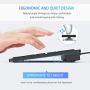 USB Keyboard and Mouse,Jelly Comb Ultra Thin Small Compact Wired Keyboard and Mouse High Definition Optical for Computers, Laptop, PC, Desktop, Laptop,Windows（Black）