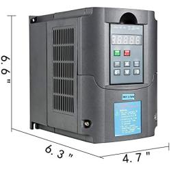 VEVOR VFD 0.75KW,Variable Frequency Drive 7A,CNC VFD Motor Drive Inverter Converter 110V,for Spindle Motor Speed Control (1 Phase Input,3 Phase Output)