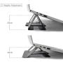 SenseAGE Double Pyramid Foldable Laptop Stand, Lightweight Laptop Stand, Anti-Slide and Portable Notebook Stand, Compatible with MacBook/MacBook Air/MacBook Pro, Tablets and Laptops up to 15”, Grey