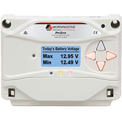 Morningstar - ProStar 15A PWM Solar Charge Controller for 12V/24V Batteries, Lowest Fail Rate in The Industry, Built-in Diagnostics, (PS-15M)
