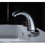 HHOOMMEE Electronic Automatic Sensor Touchless Bathroom Sink Faucet, Motion Activated Hands-Free Vessel Sink Tap, Easy Installation, Lead Free Certified, Chrome Finished, Model AT0101X