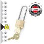 Master Lock 130EURDLJ 30mm Brass Padlock Long Shackle