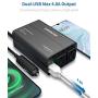 SUPERONE 300W Car Power Inverter DC 12V to 110V AC Converter with 4.8A Dual USB Car Adapter (2021 Latest, Black)
