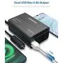 SUPERONE 300W Car Power Inverter DC 12V to 110V AC Converter with 4.8A Dual USB Car Adapter (2021 Latest, Black)