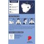[20Pcs] Wes Care 3D Premium Face Mask Black Edition (KF Design) | Made in Singapore | UV Clean, Soft & Comfortable, Easy to Breathe | Ships from USA