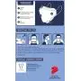 [20Pcs] Wes Care 3D Premium Face Mask Black Edition (KF Design) | Made in Singapore | UV Clean, Soft & Comfortable, Easy to Breathe | Ships from USA