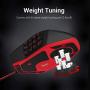 Redragon M901 Wired Gaming Mouse MMO RGB LED Backlit Mice 12400 DPI Perdition with 18 Programmable Buttons Weight Tuning for Windows PC Gaming (Black)
