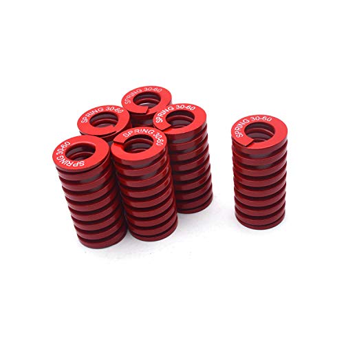 Antrader 6-Pack Red Medium Load Press Compression Mould Die Spring, 1.15-Inch-by-0.63-Inch-by-2.36-Inch