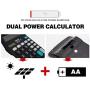 RENUS Calculator Electronic Desktop Calculator with 12 Digit Large Display, Solar Battery LCD Display Office Calculator