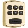 Kwikset 99050-002 Model 905 Value Lock Keyless Entry Electronic Keypad Deadbolt for Garage or Side Door, Polished Brass