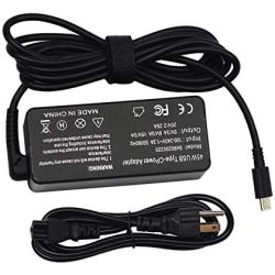 USB-C Laptop Charger 45W for Lenovo Chromebook c330 s330 c340 s340 100e 300e 500e ThinkPad T480 T480s T580 T580s E480 E580 Yoga C630 910-13 720-13 GX20N20876 GX20M33579 4X20E75131A Supply Cord